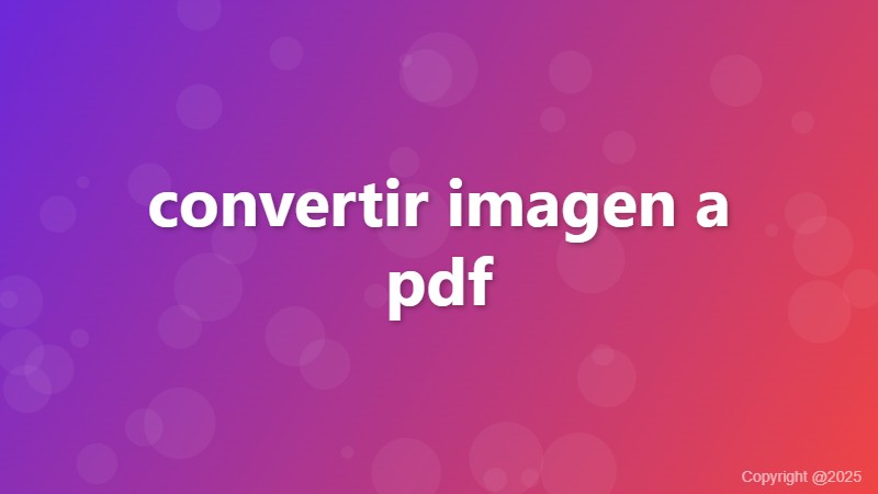 convertir imagen a pdf